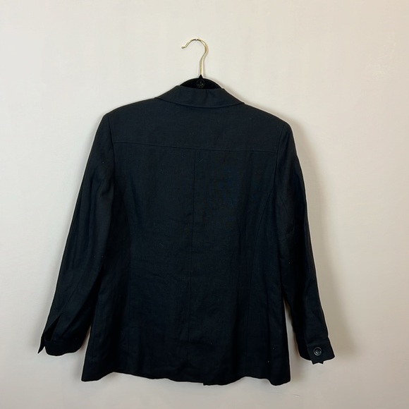 Talbots Irish Linen Black Blazer Size 8 - Picture 4 of 4